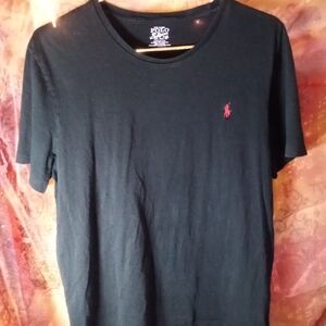 Polo by Ralph Lauren Black Tee with Red Logo